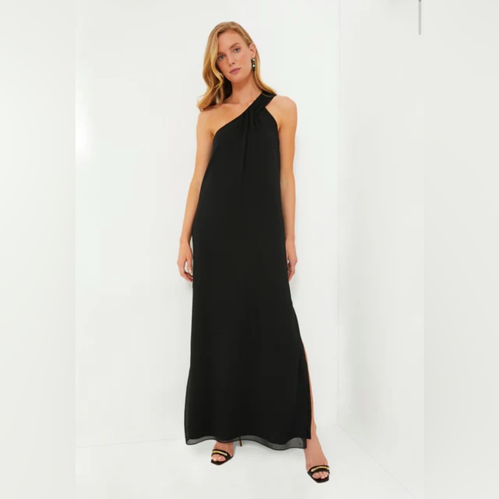 Tuckernuck Pomander Place Black Soleil One Shoulder Dress Sz XL NWT